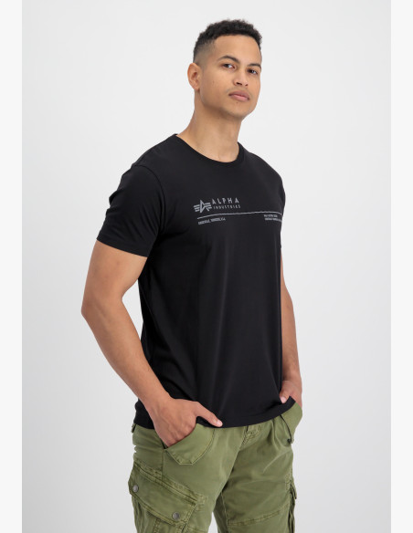 T-shirt Alpha Industries AI Reflective T black