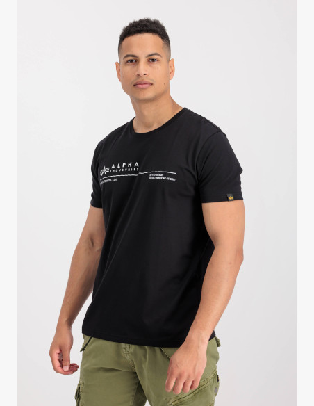 T-shirt Alpha Industries AI Reflective T black