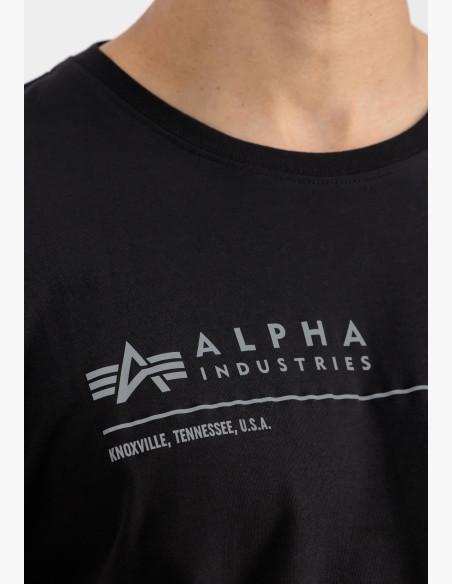 T-shirt Alpha Industries AI Reflective T black