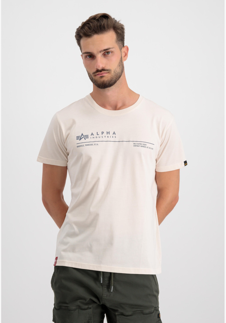 Tričko Alpha Industries AI Reflective T jet stream white