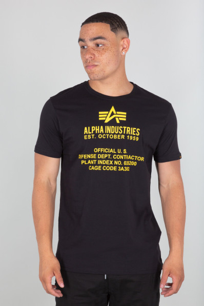 Tričko Alpha Industries Alpha Fundamental T black