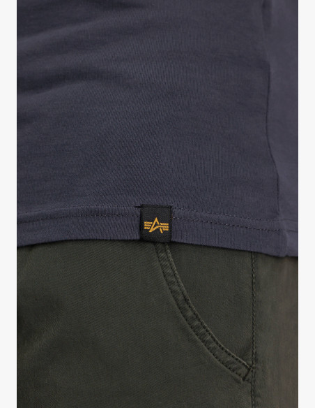 T-shirt Alpha Industries Back Print Heavy LS greyblack