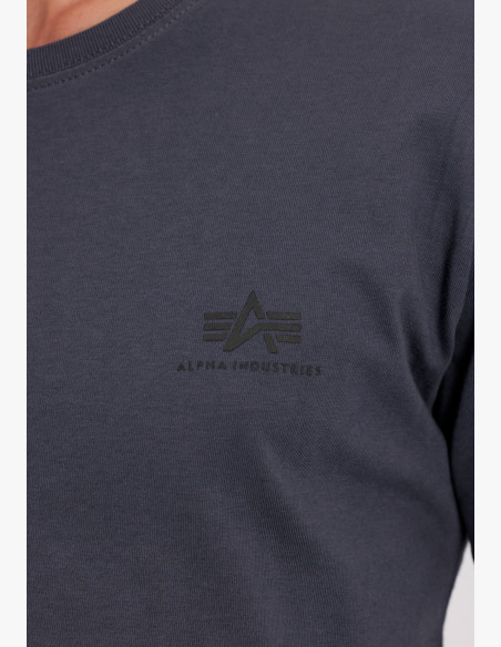T-shirt Alpha Industries Back Print Heavy LS greyblack