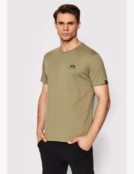 T-shirt Alpha Industries Backprint T olive/black