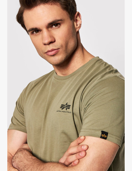 T-shirt Alpha Industries Backprint T olive/black