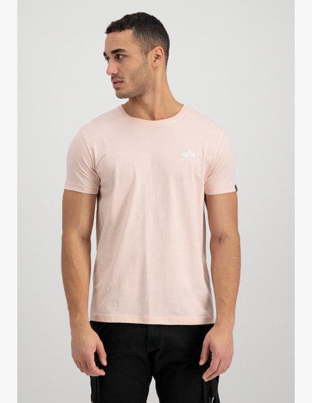 T-shirt Alpha Industries Basic T Small Logo jet stream white/white