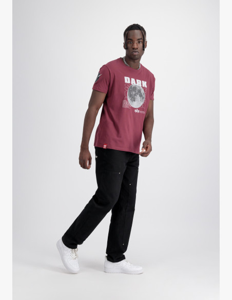 T-shirt Alpha Industries Dark Side burgundy