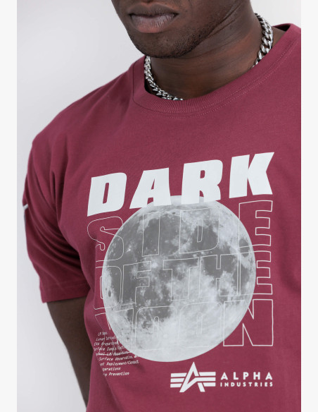 T-shirt Alpha Industries Dark Side burgundy
