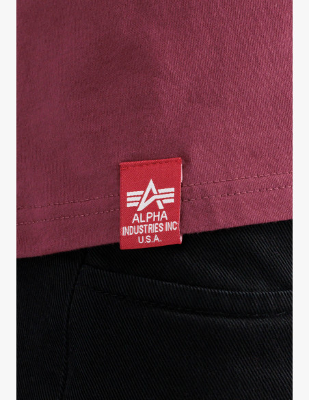 T-shirt Alpha Industries Dark Side burgundy