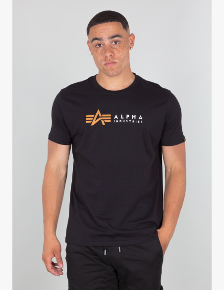T-shirt Alpha Industries Label T Foil Print black
