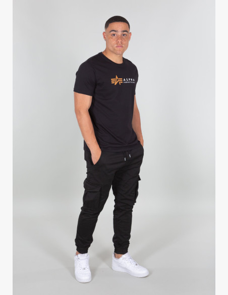 T-shirt Alpha Industries Label T Foil Print black