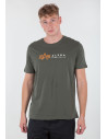 Alpha Industries Alpha Label T Foil Print je štýlové pánske tričko s hrudnou potlačou v kombinácií zlatá a biela farba.