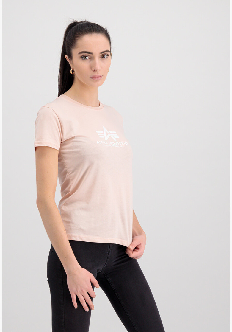 T-shirt Alpha Industries New Basic T Wmn pale peach