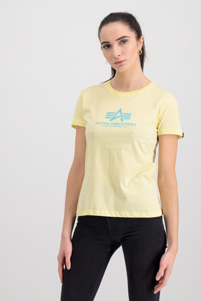 Tričko Alpha Industries New Basic T Wmn pastel yellow
