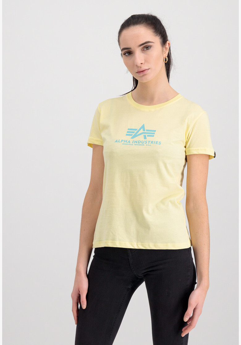 Tričko Alpha Industries New Basic T Wmn pastel yellow