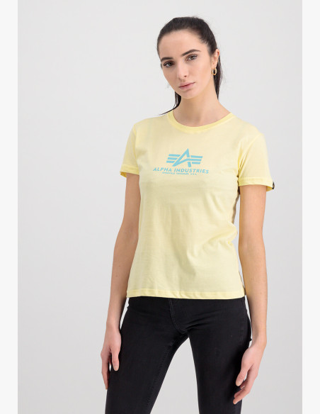 T-shirt Alpha Industries New Basic T Wmn pastel yellow