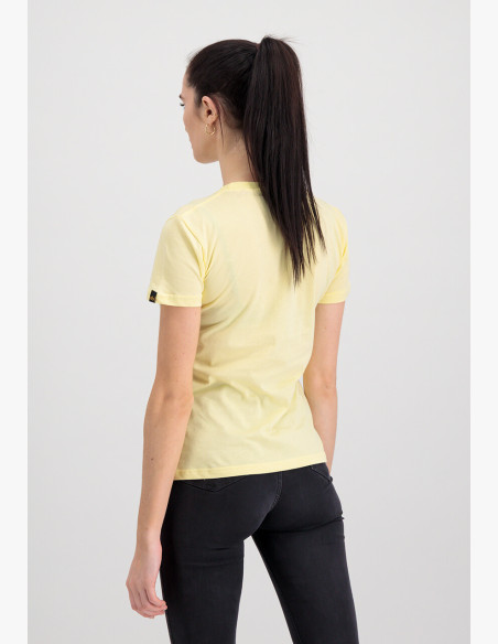 T-shirt Alpha Industries New Basic T Wmn pastel yellow