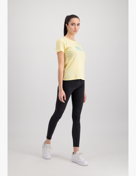 T-shirt Alpha Industries New Basic T Wmn pastel yellow