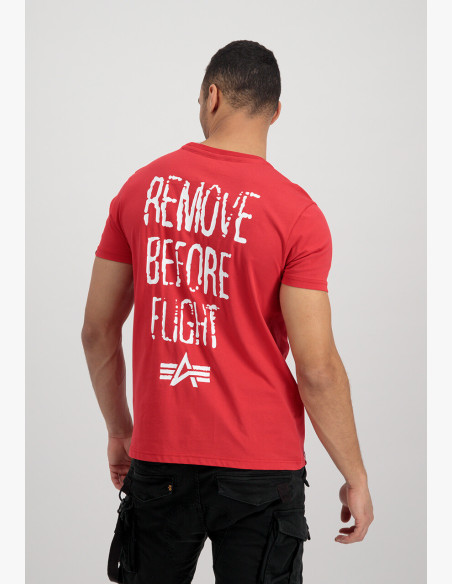 T-shirt Alpha Industries RBF Moto T red white