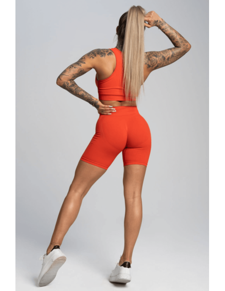 Gym Glamour Bikery Push Up Shorts Coral