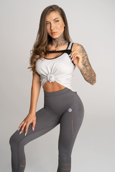 Fitness tielko Deynn Grey - Gym Glamour