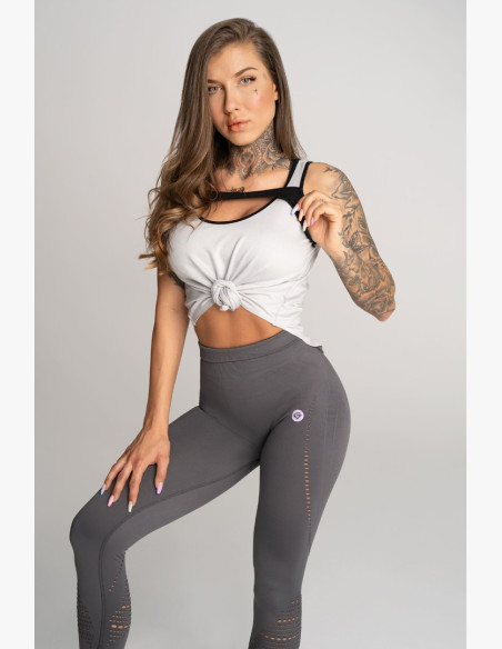 Fitness top Deynn Grey - Gym Glamour