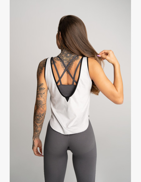 Fitness top Deynn Grey - Gym Glamour