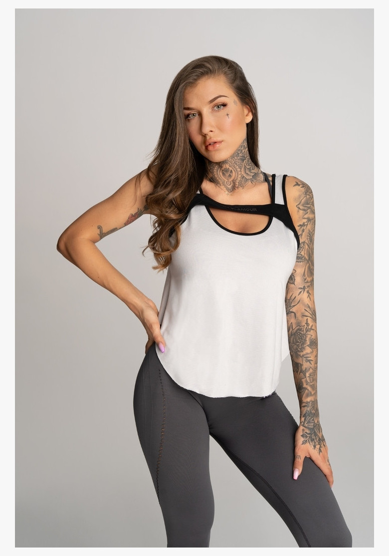 Fitness top Deynn Grey - Gym Glamour