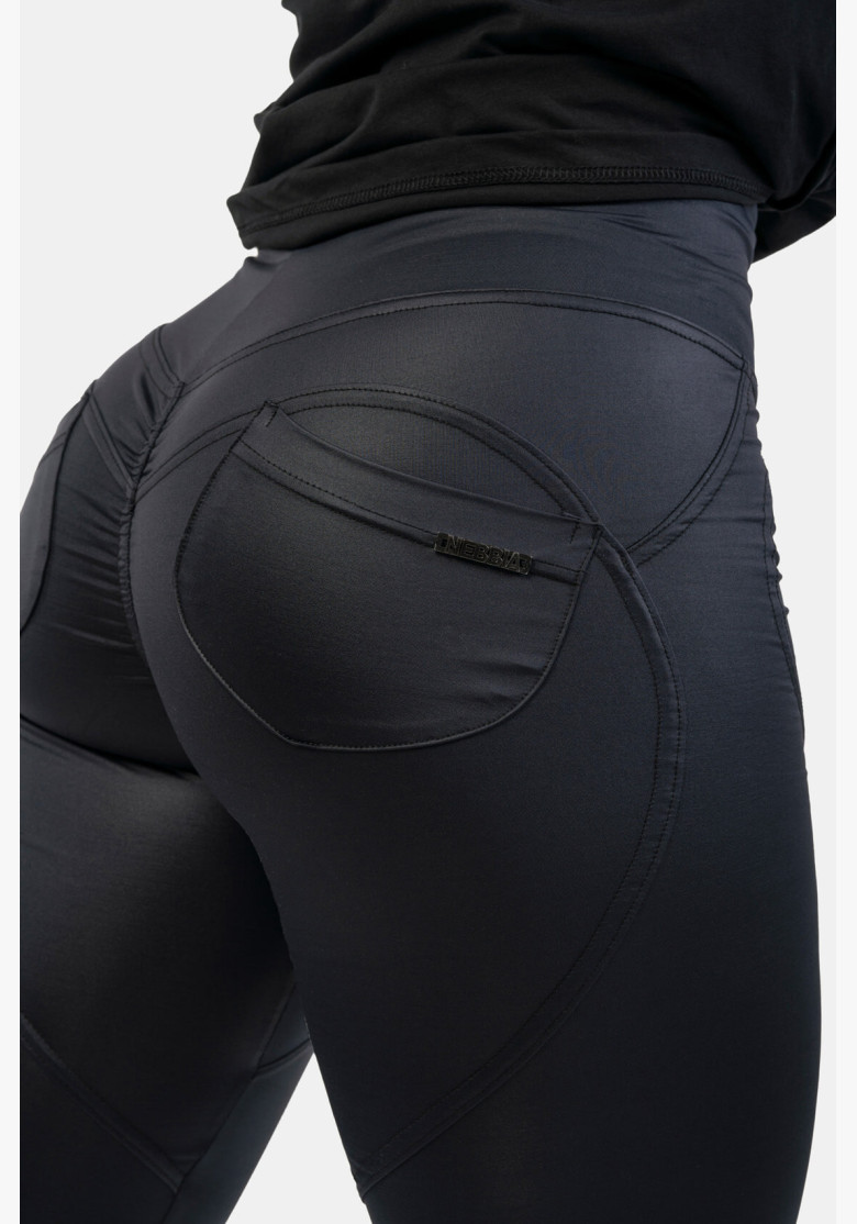 NEBBIA Glossy Look Bubble Butt High...