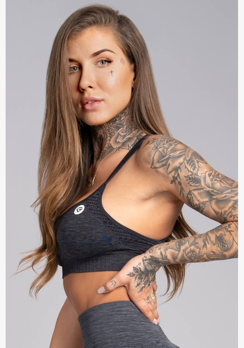 Fitness bra Gym Glamour Seamless Grey... Fitness bra Gym Glamour Seamless Grey...