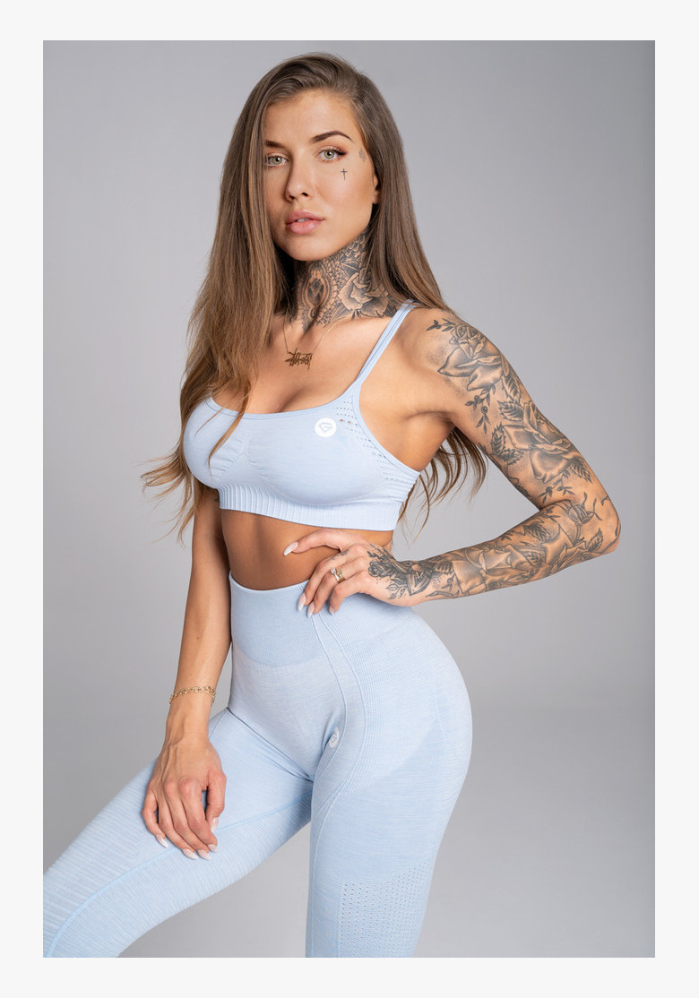 Fitness bra Gym Glamour Seamless Dream Blue