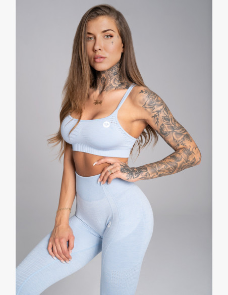 Fitness bra Gym Glamour Seamless Dream Blue