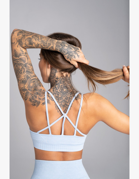 Fitness bra Gym Glamour Seamless Dream Blue