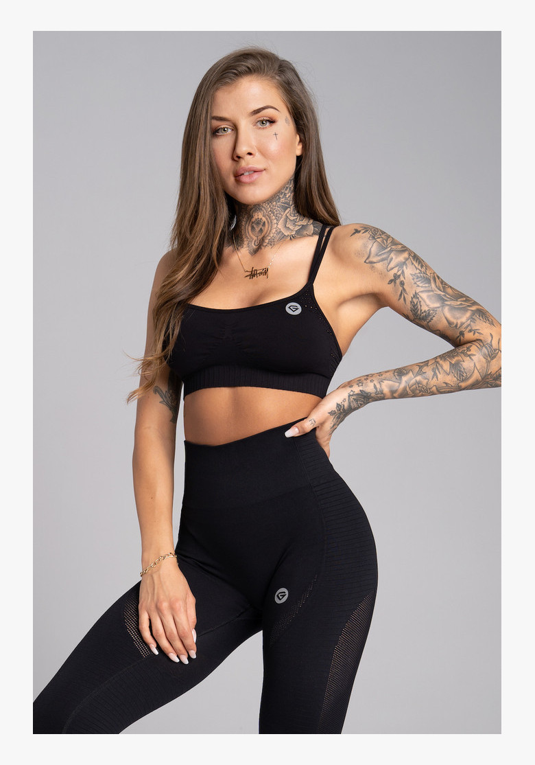 Fitness podprsenka Gym Glamour Seamless Black