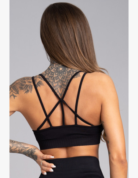 Fitness bra Gym Glamour Seamless Black