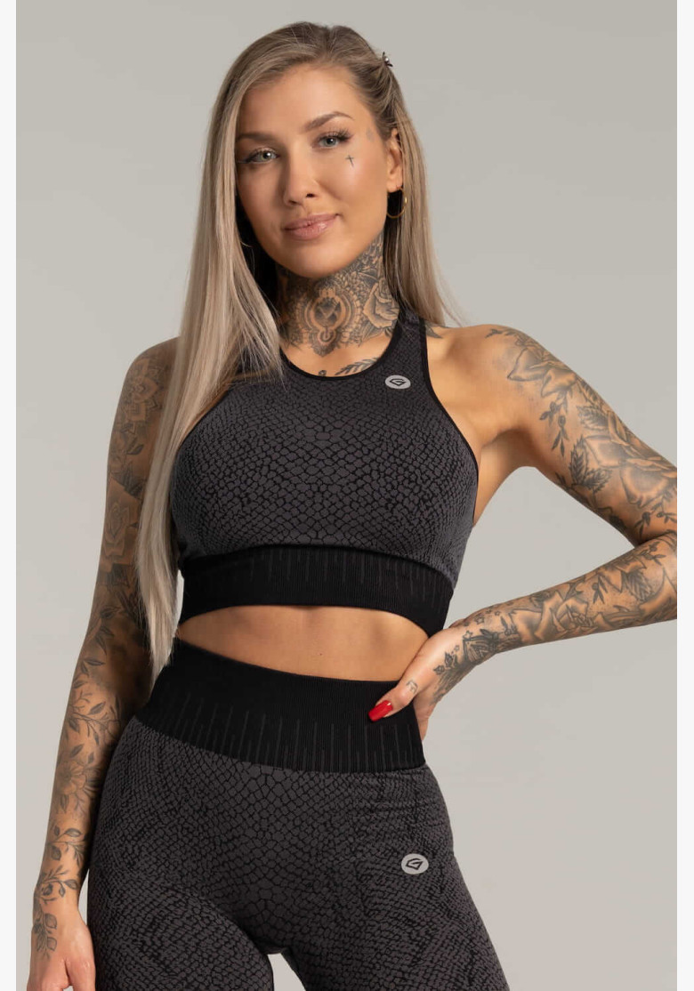 Fitness bra Gym Glamour Push Up Snake Fitness bra Gym Glamour Push Up Snake