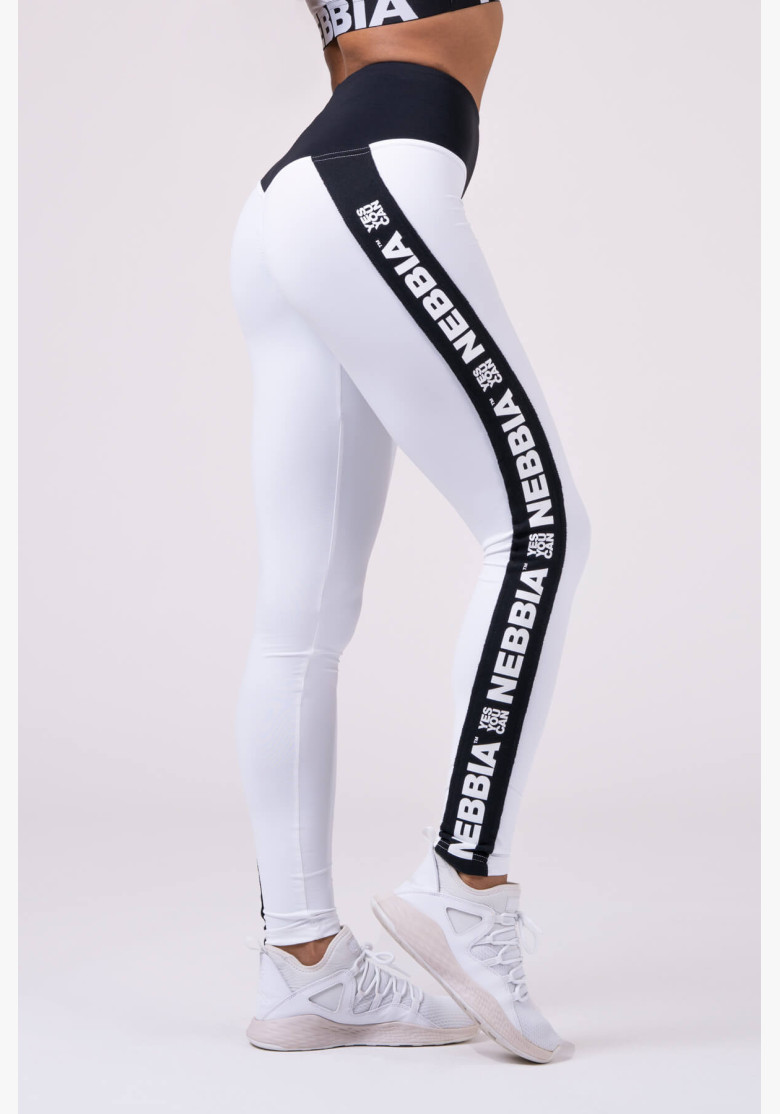 NEBBIA Power Your Hero iconic leggings white
