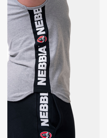 NEBBIA Legend-approved hooded tank top grey
