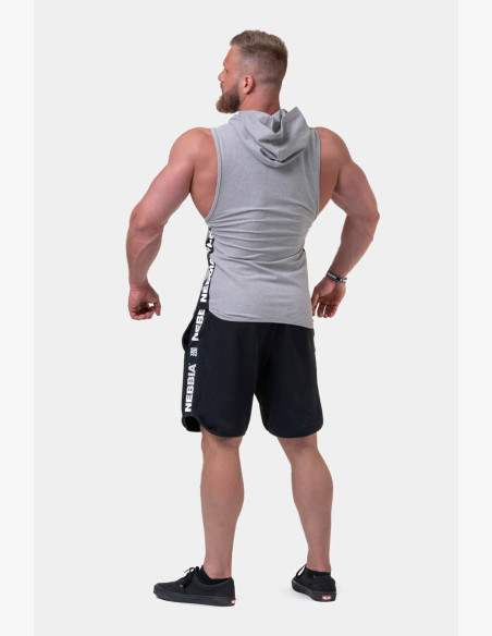 NEBBIA Legend-approved hooded tank top grey