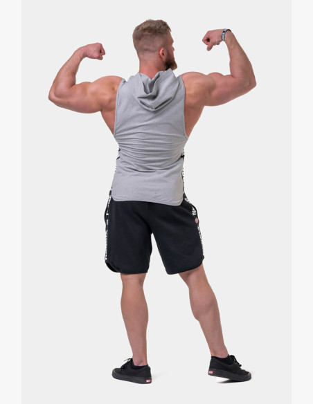NEBBIA Legend-approved hooded tank top grey