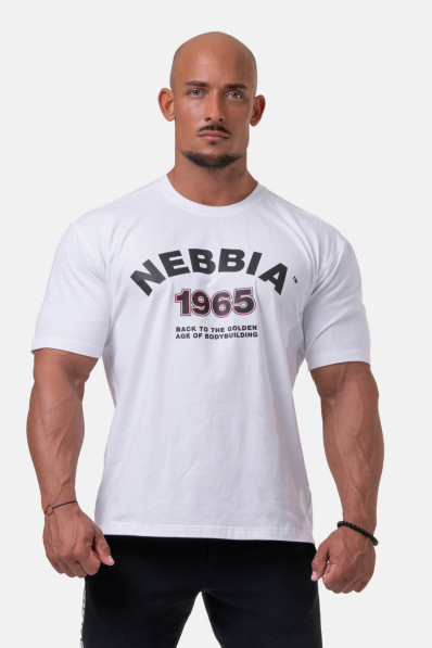 NEBBIA Golden Era tričko biela