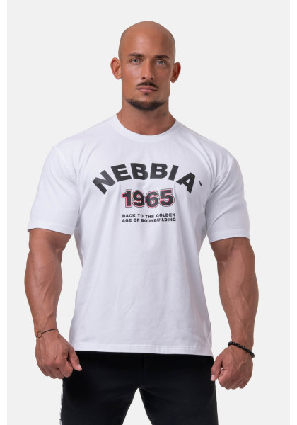 NEBBIA Golden Era tričko biela