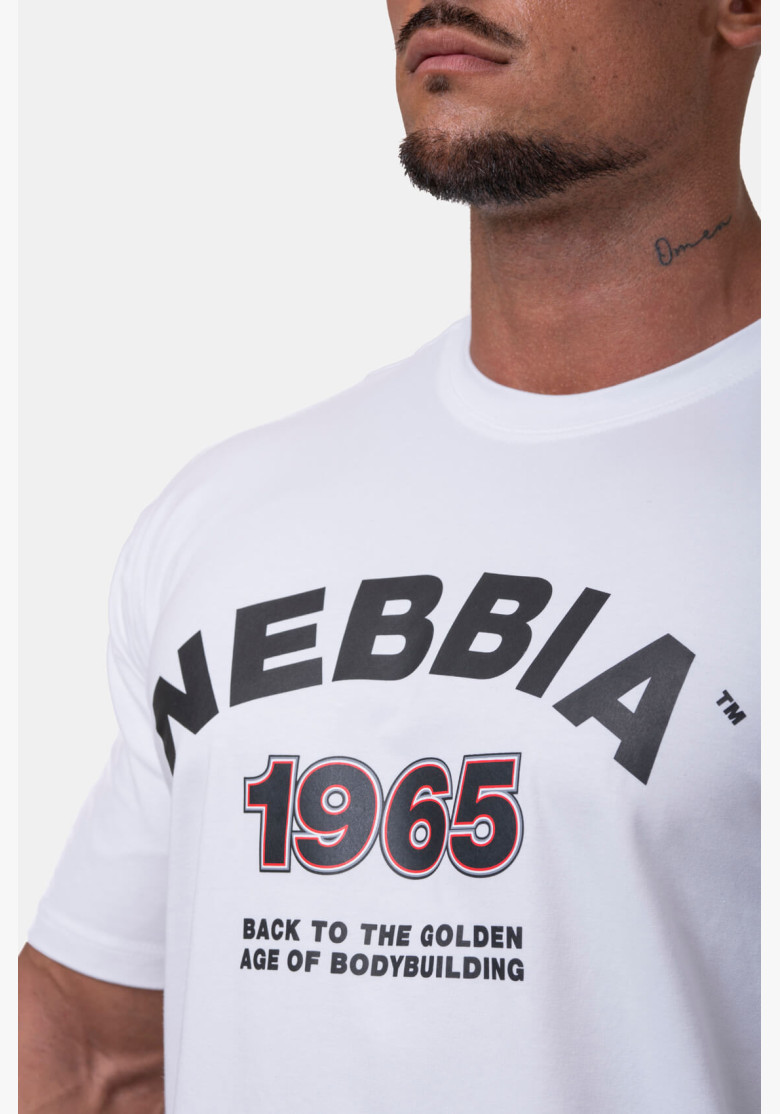 NEBBIA Golden Era T-shirt white NEBBIA Golden Era T-shirt white