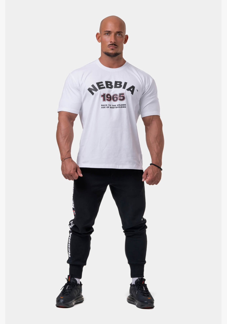NEBBIA Golden Era T-shirt white NEBBIA Golden Era T-shirt white