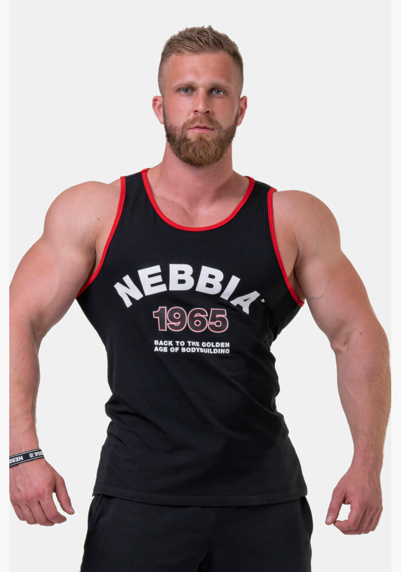 NEBBIA Old-school Muscle tielko čierna