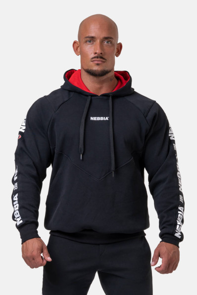 NEBBIA Unlock the Champion mikina s kapucňou čierna
