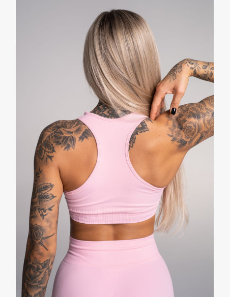 Fitness Bra Gym Glamour Push Up Candy Pink