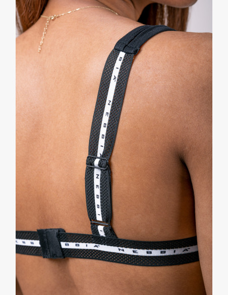 NEBBIA Mesh Me NEBBIA triangle bra black