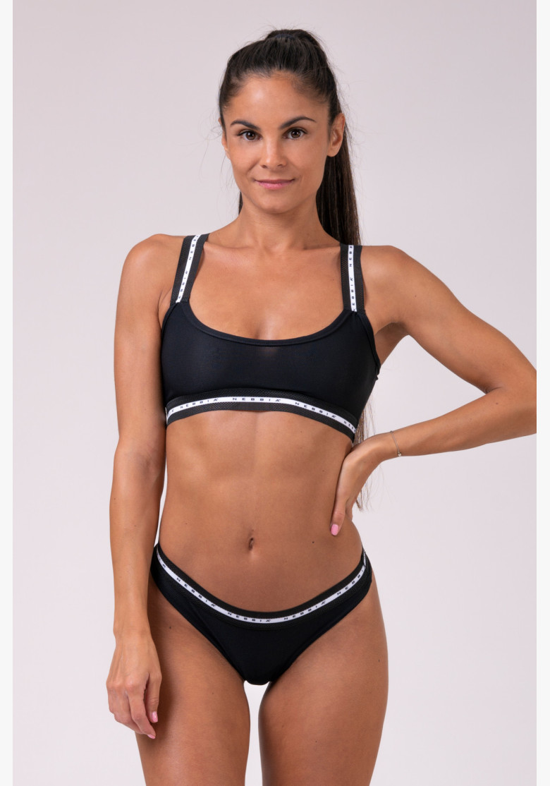 NEBBIA Mesh Me bralette bra black