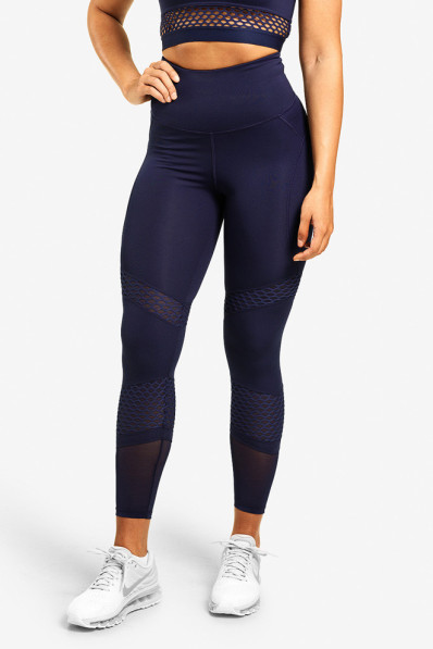 Legíny WAVERLY MESH DARK NAVY - Better Bodies
